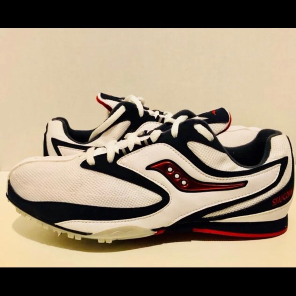 Men’s SAUCONY Velocity Spiked Track Shoes Sz 10.5